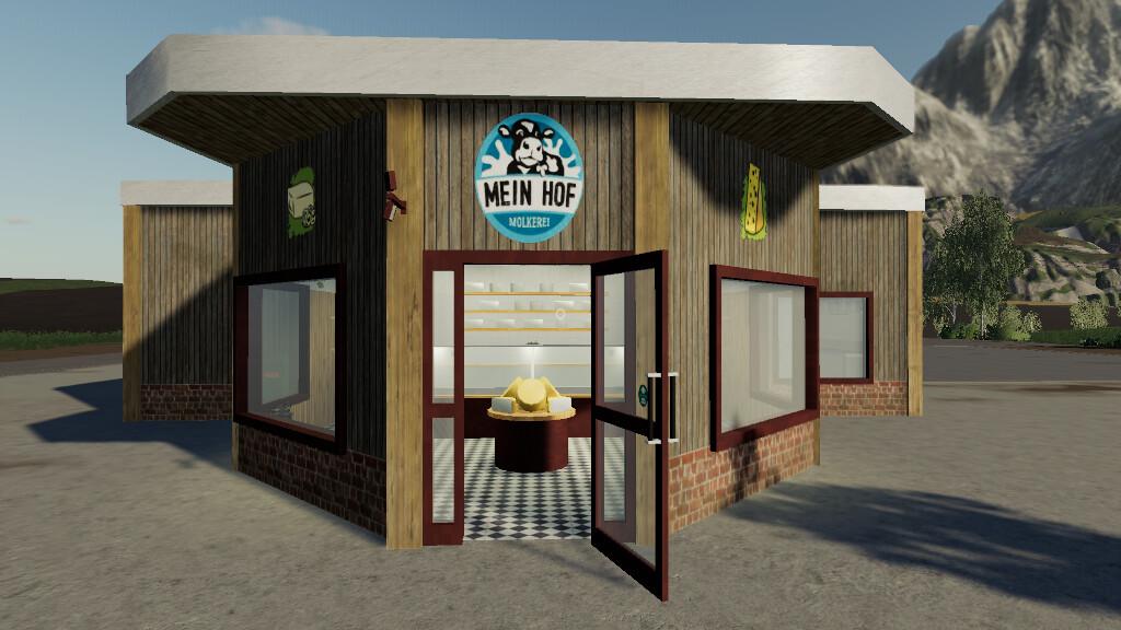FS19 - Dairy With Farm Shop V1.0