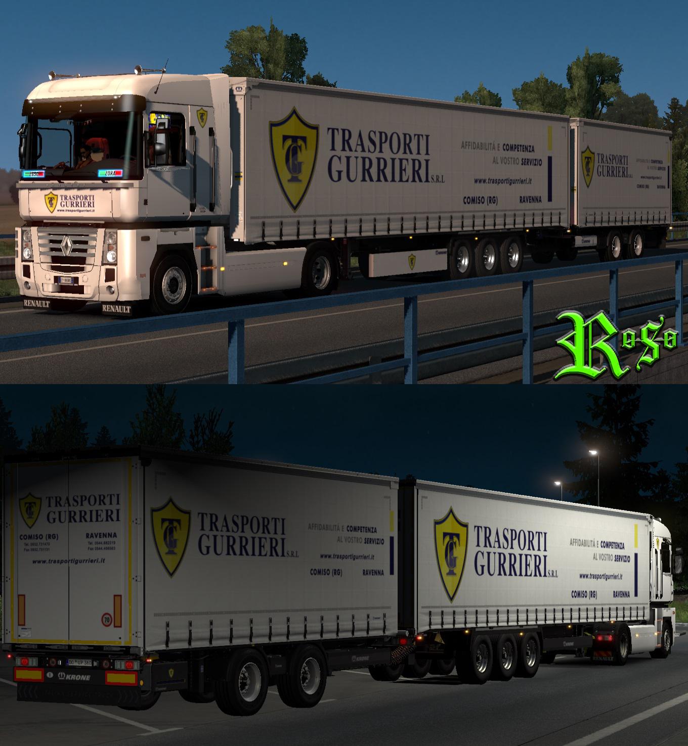 ETS2 - Krone Profiliner Gurrieri Trasporti Skin + Accessory (1.35.X)