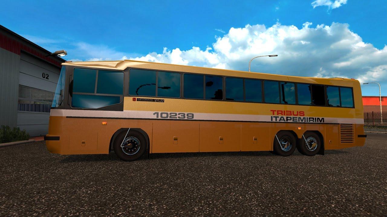 ETS2 - Nielson Diplomata 350 4x2/6x2 Bus Mod (1.35.x)