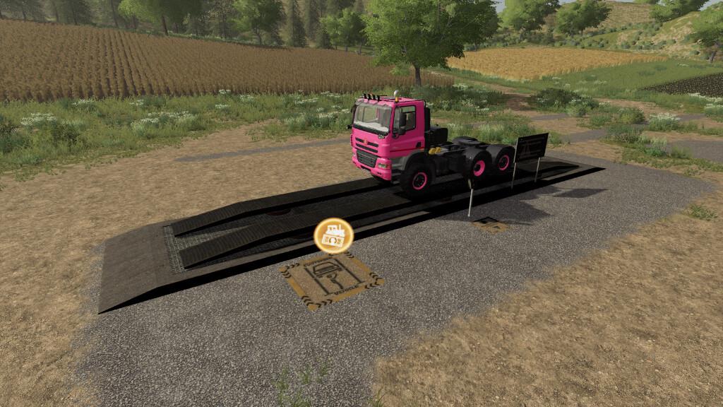 FS19 - Hydraulic Ramp With RepairShop V1