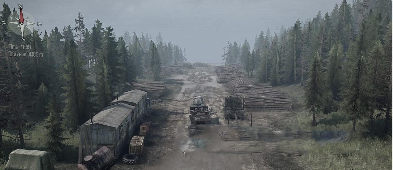 Spintires:Mudrunner - Farmland in Taiga Map V1.0