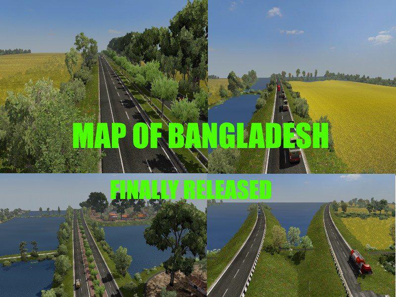 ETS2 - New Map of Bangladesh (1.36.x)