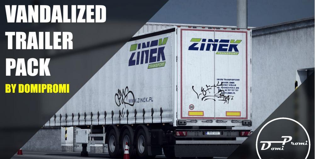 ETS2 - Vandalized Trailer Pack V1.0 (1.39.x)