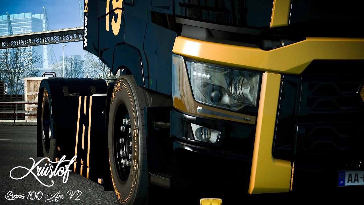 ETS2 - Renault Range T Bernis 100 Ans Skin V2.0 (1.35.x)