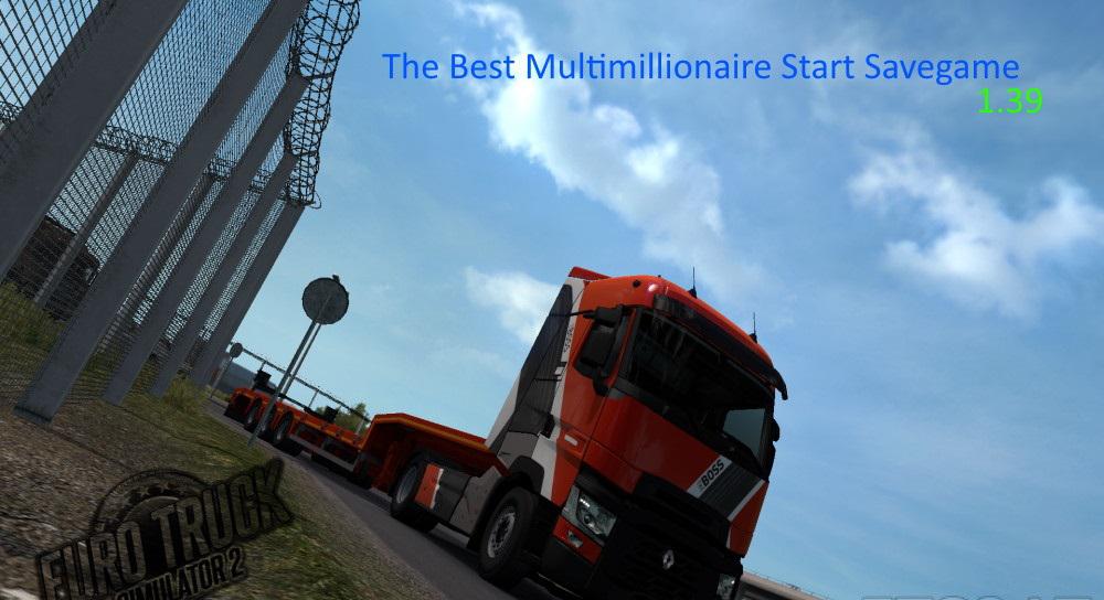 ETS2 - The Best Multimillionaire Start Savegame V1.0 (1.39.x)