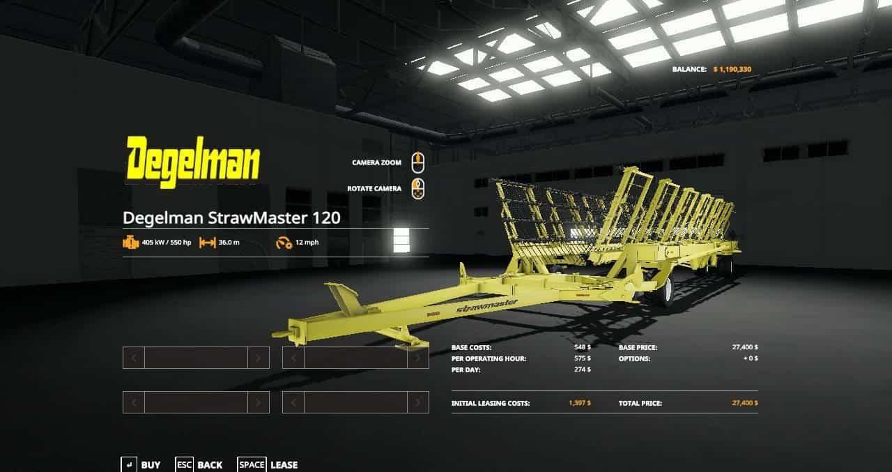 FS19 - Degelman Strawmaster 120 V1.0