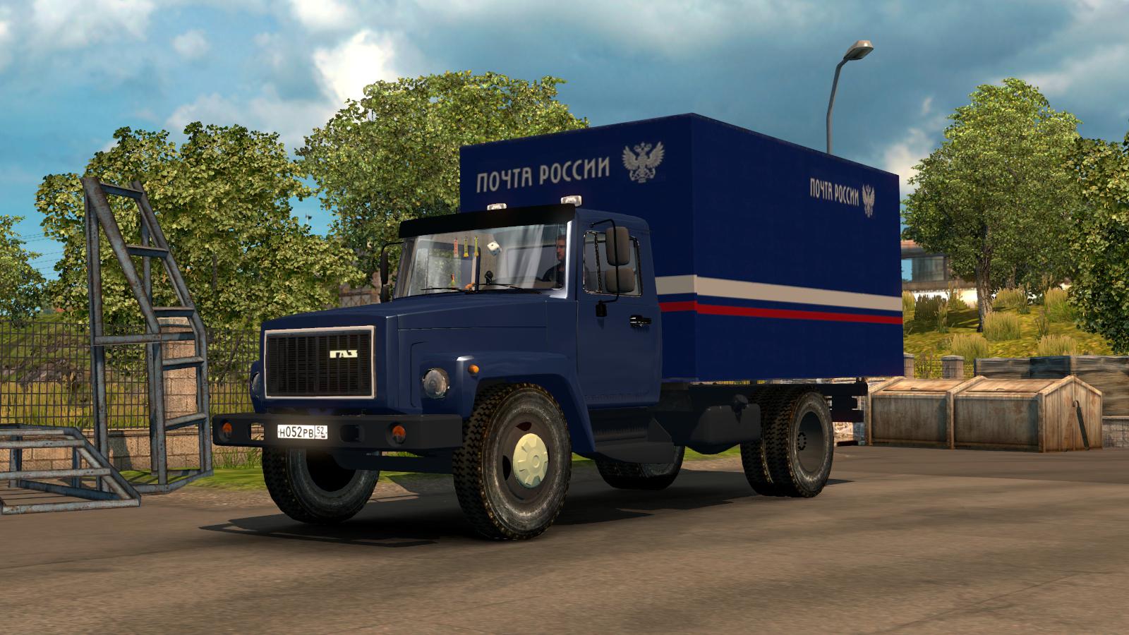 ETS2 - Gaz 3307-33081 + Trailers (1.40.x)