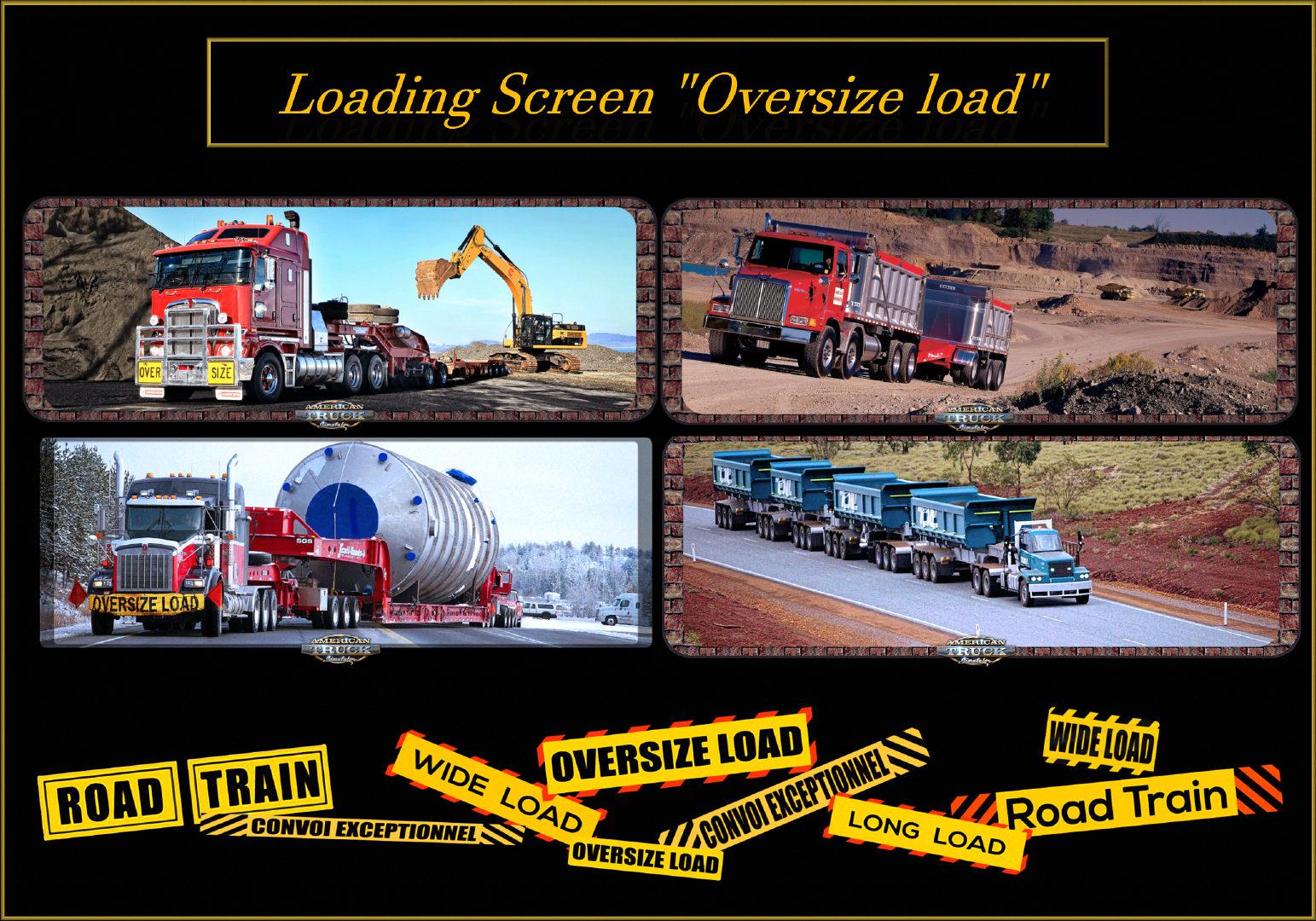 ATS - Loading Screen Oversize Load V1.2 (1.38.x)