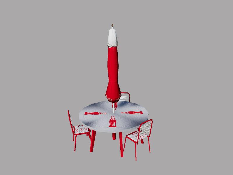 FS19 - Table Parasol Plier Coca V1.0