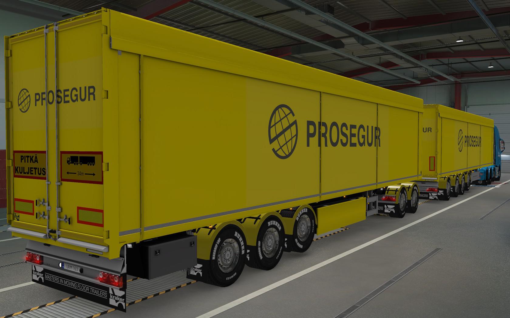 ETS2 - Kraker Walkingfloor Prosegur Skin (1.38.x)