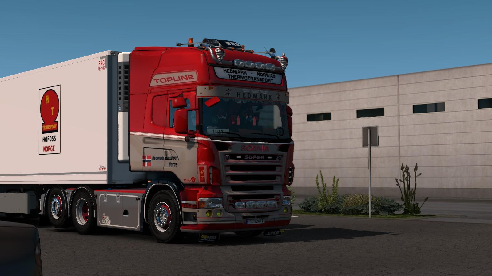 ETS2 - Scania RJL R500 Hedmark Transport Skin V1.0 (1.36.x ...