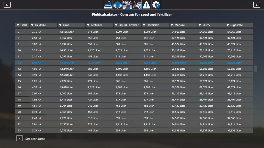 FS19 - GlobalCompanyAddOn - Fieldcalculator V1.0