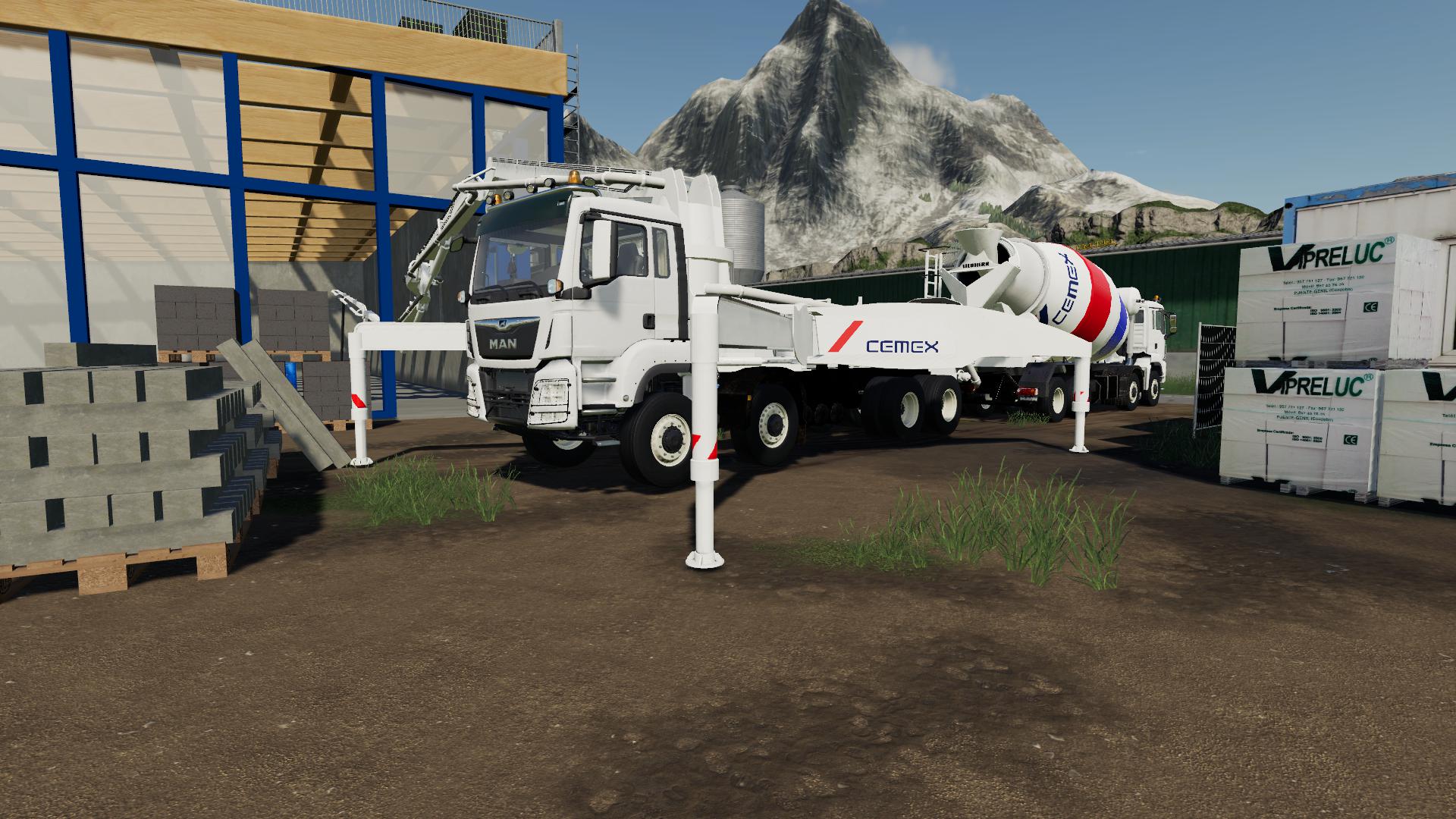 FS19 - Pompe A Beton Cemex (Concrete Pump Cemex) V1.0