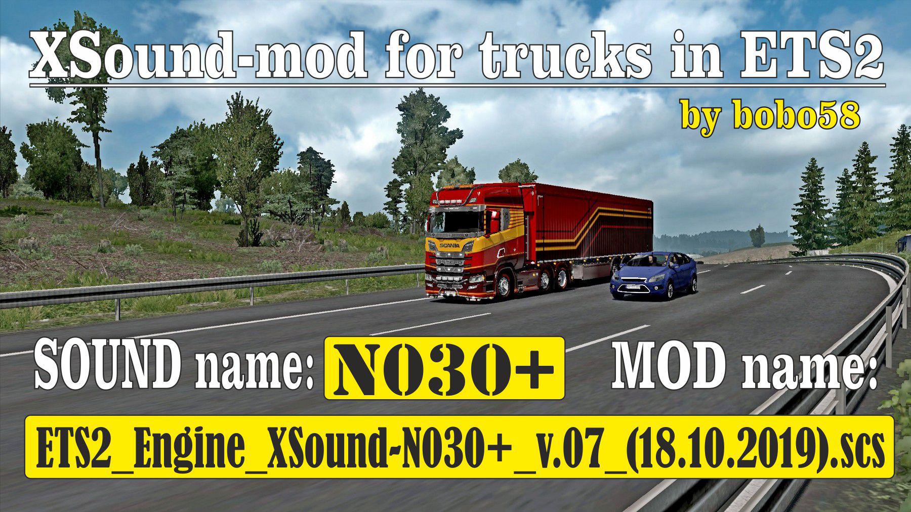 ETS2 - Engine XSound N030+ (1.35.x)