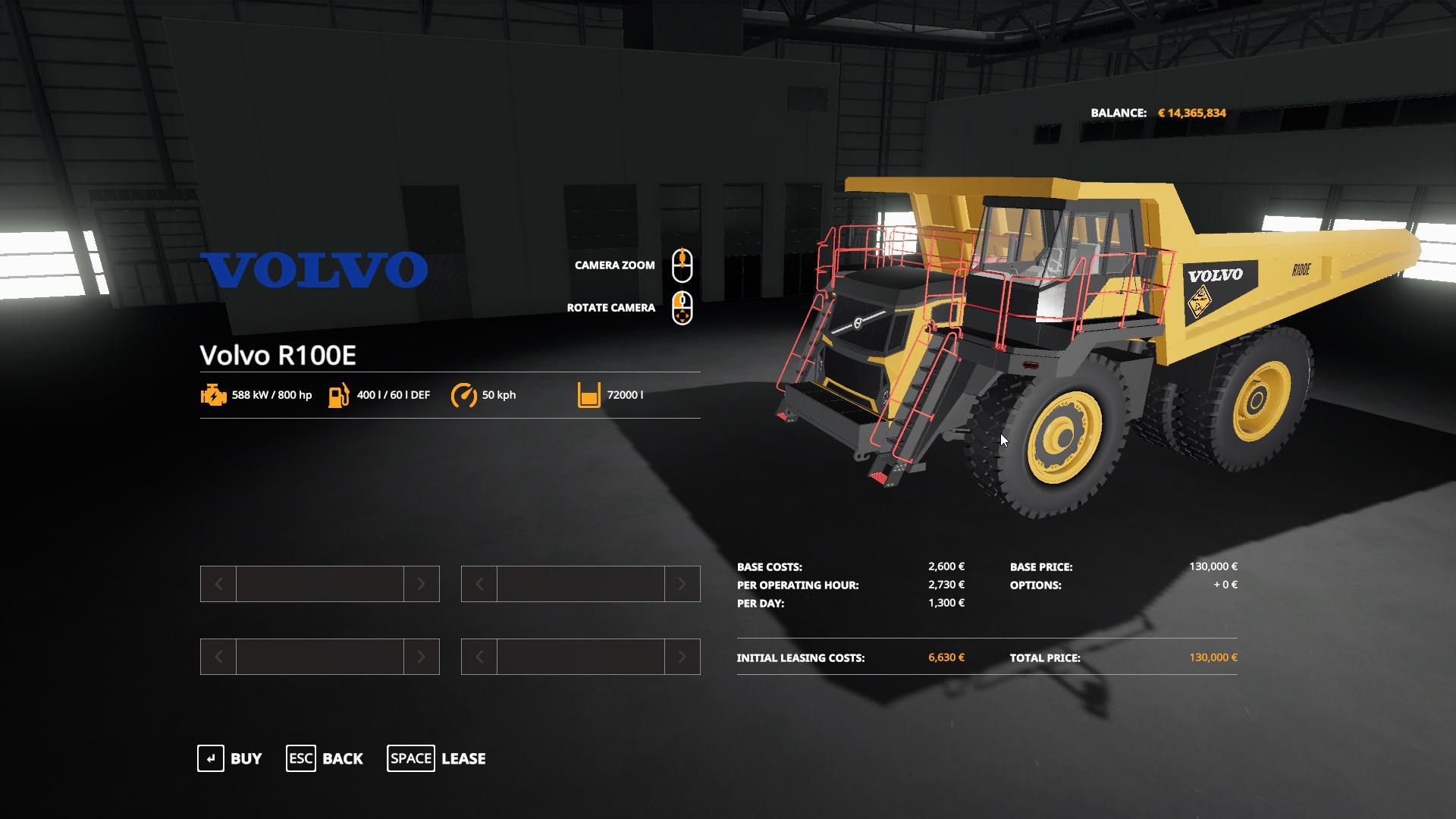 FS19 - Volvo R-100E Mining Truck V1.0