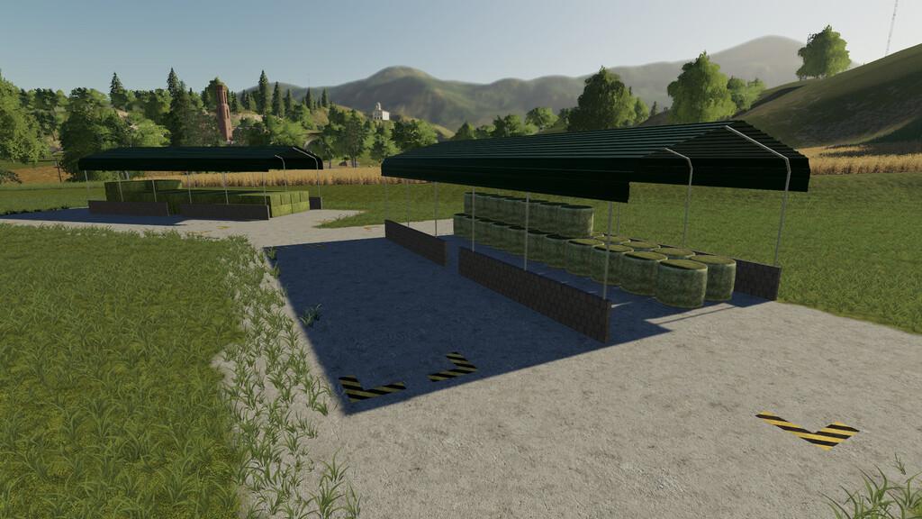 FS19 - Dynamic Bale Storage Sheds V1