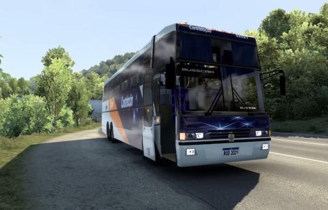 ETS2 - Busscar Jumbuss 380 T Scania + Skins Brasileiras (1.40.x)