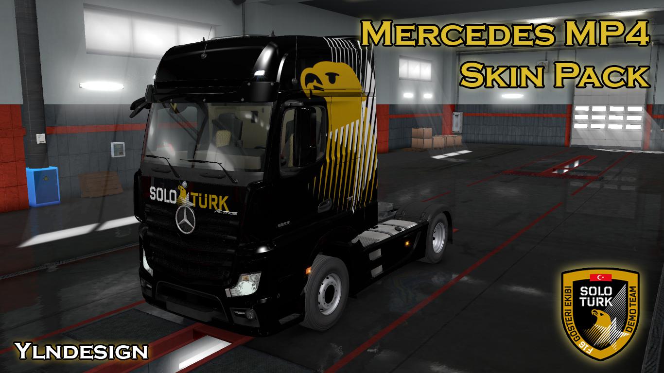 ETS2 - Mercedes MP4 SoloTurk Skin Pack V1.0 (1.36.x)