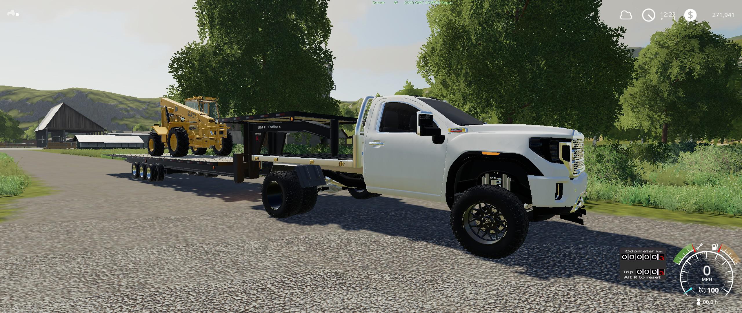 FS19 - 2020 GMC 3500HD Flatbed V1.0 | Farming Simulator 19 | Mods.club