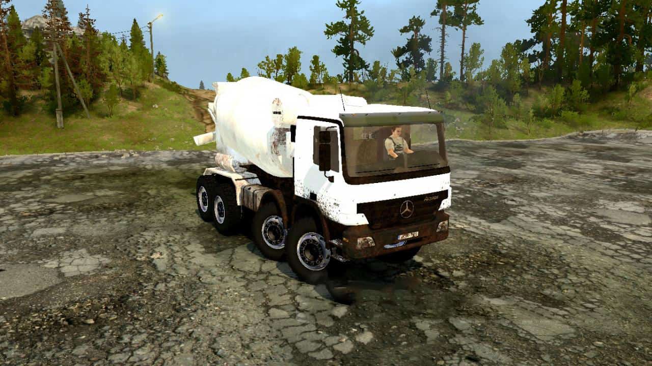 Spintires:Mudrunner - Mercedes Actros Truck V1