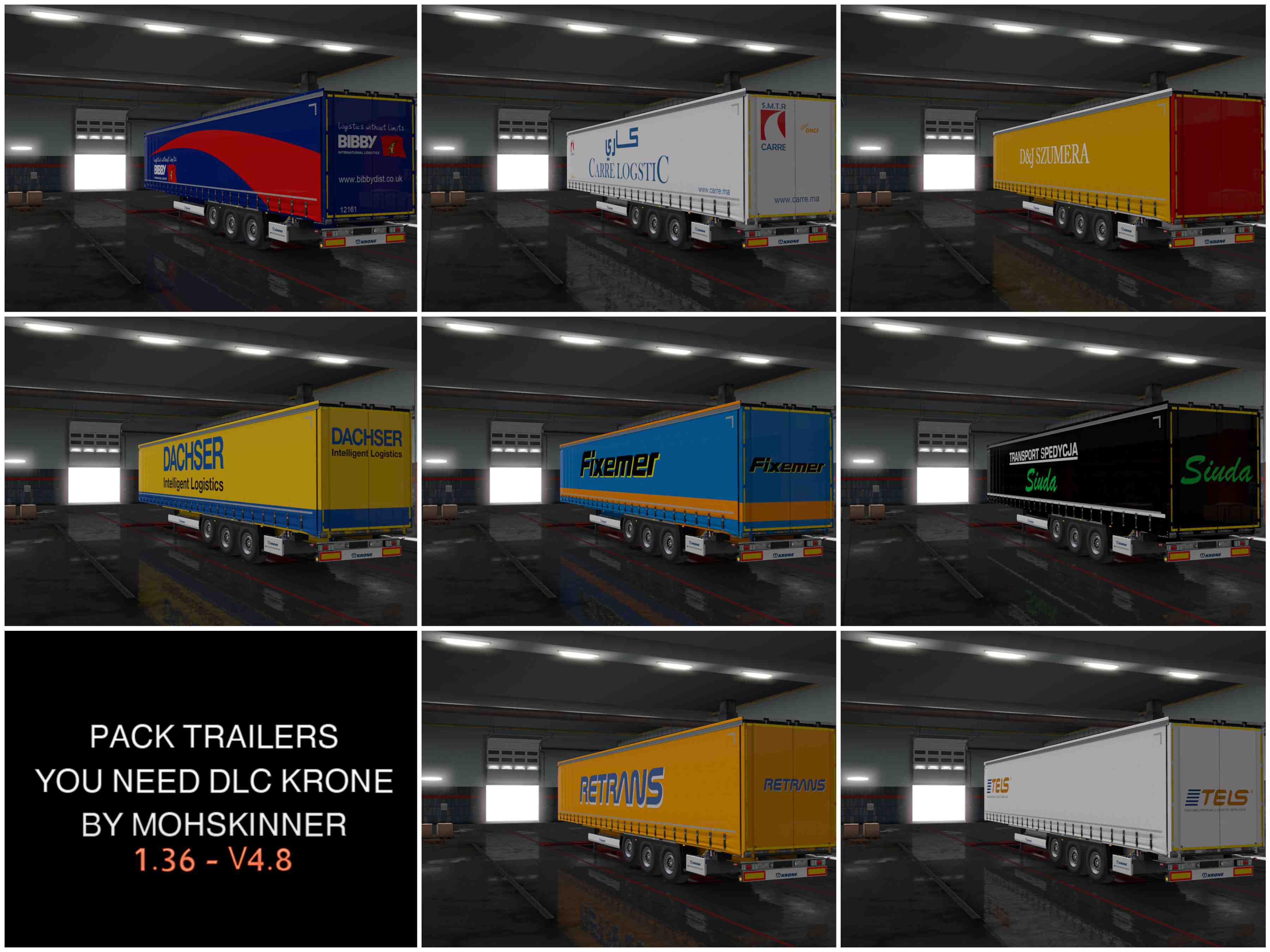 ETS2 - Trailers Pack V4.8 (1.36.x)