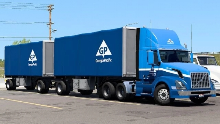 ATS - Truck & Trailer Skins Super Mega-Pack (Georgia-Pacific) V1.0 (1.41.x)