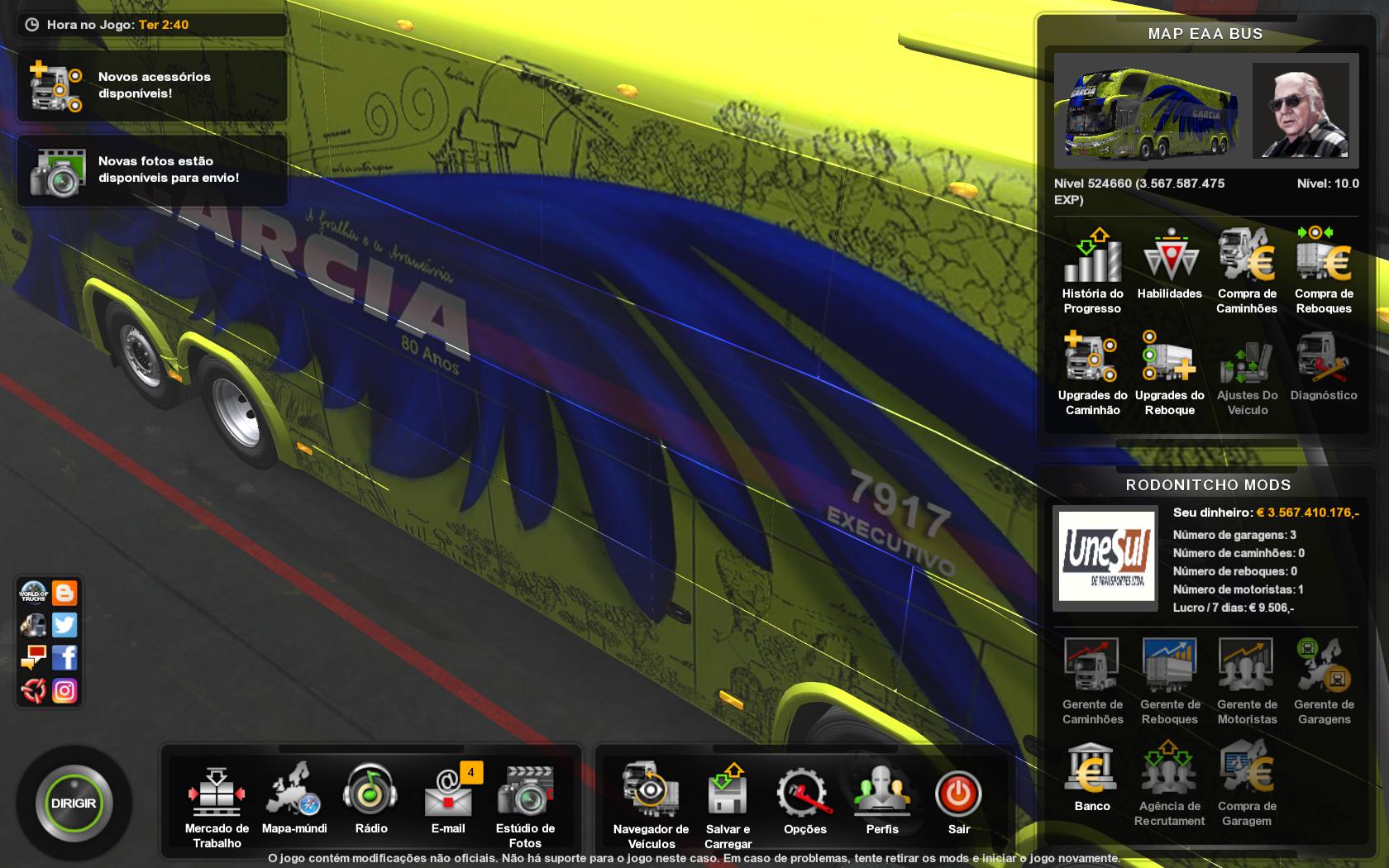 ETS2 - Profile Map EAA Bus V5.1 (1.35.X)