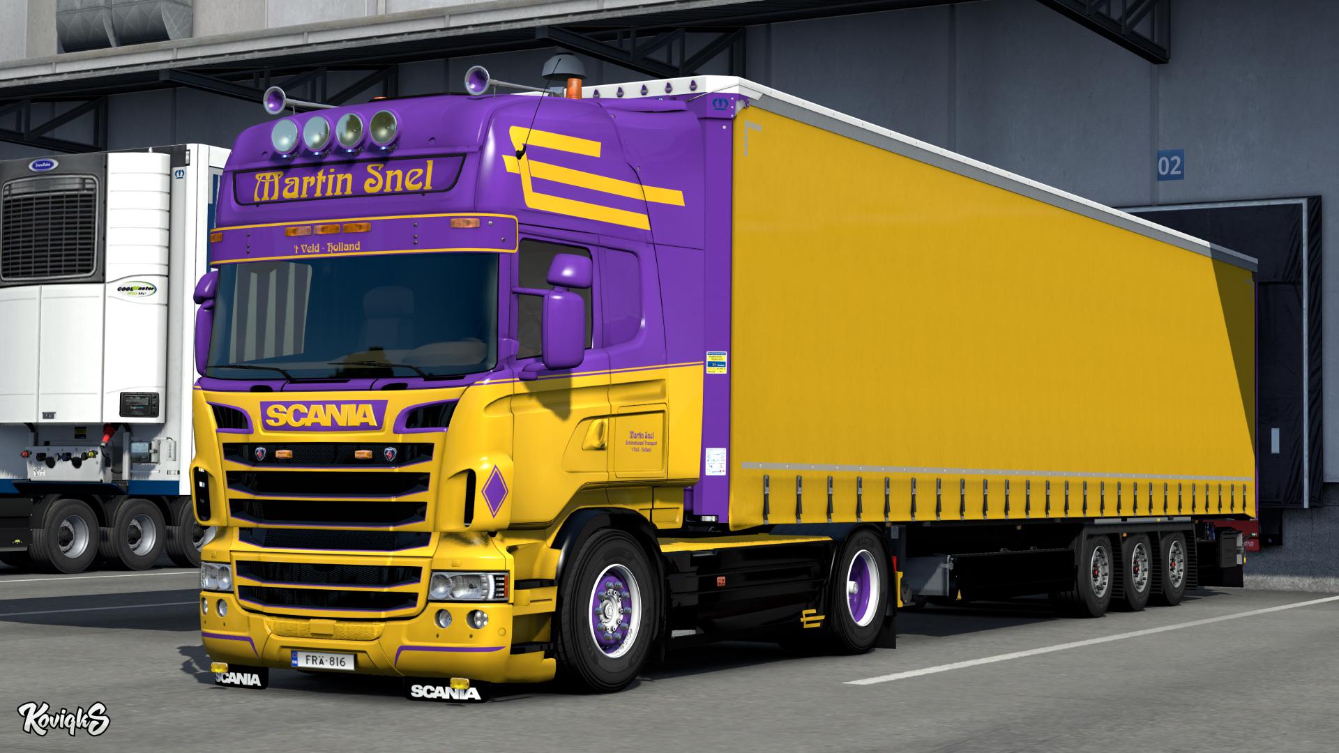 ETS2 - Scania RJL Martin Snel Combo Skin Pack (1.37.x) | Euro Truck