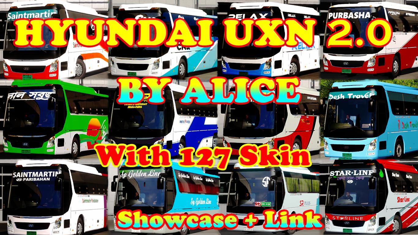 ETS2 - Hyundai UXN CBU Bus V2.0 (1.36 - 1.37)