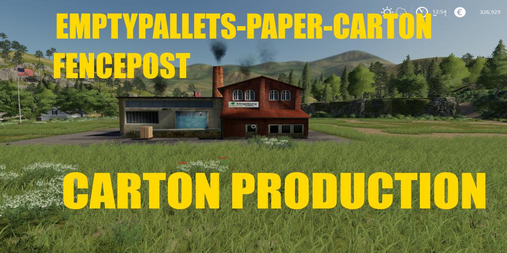 FS19 - Placeable Carton Production V1.0.7