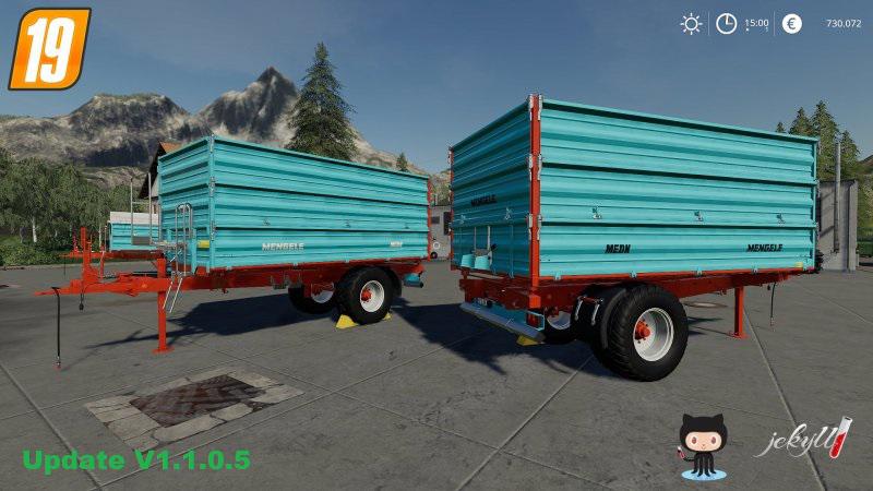 FS19 - Mengele MEDK Single Axle Trailer V1.1.0.5