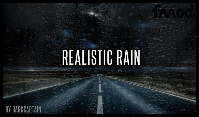 ETS2 - Realistic Rain V3.8 (1.39.x)