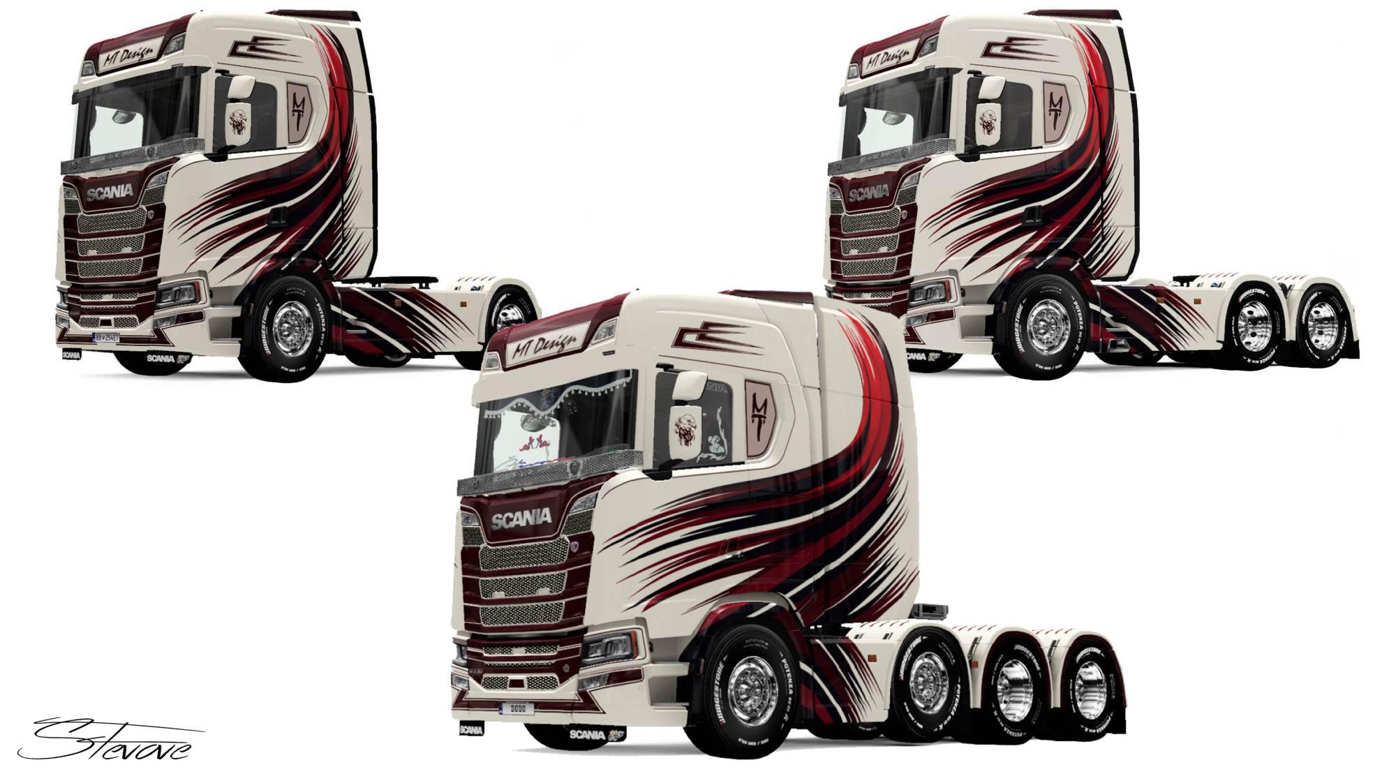 ETS2 - Scania S MT Design Skin V1.0 (1.36.x)