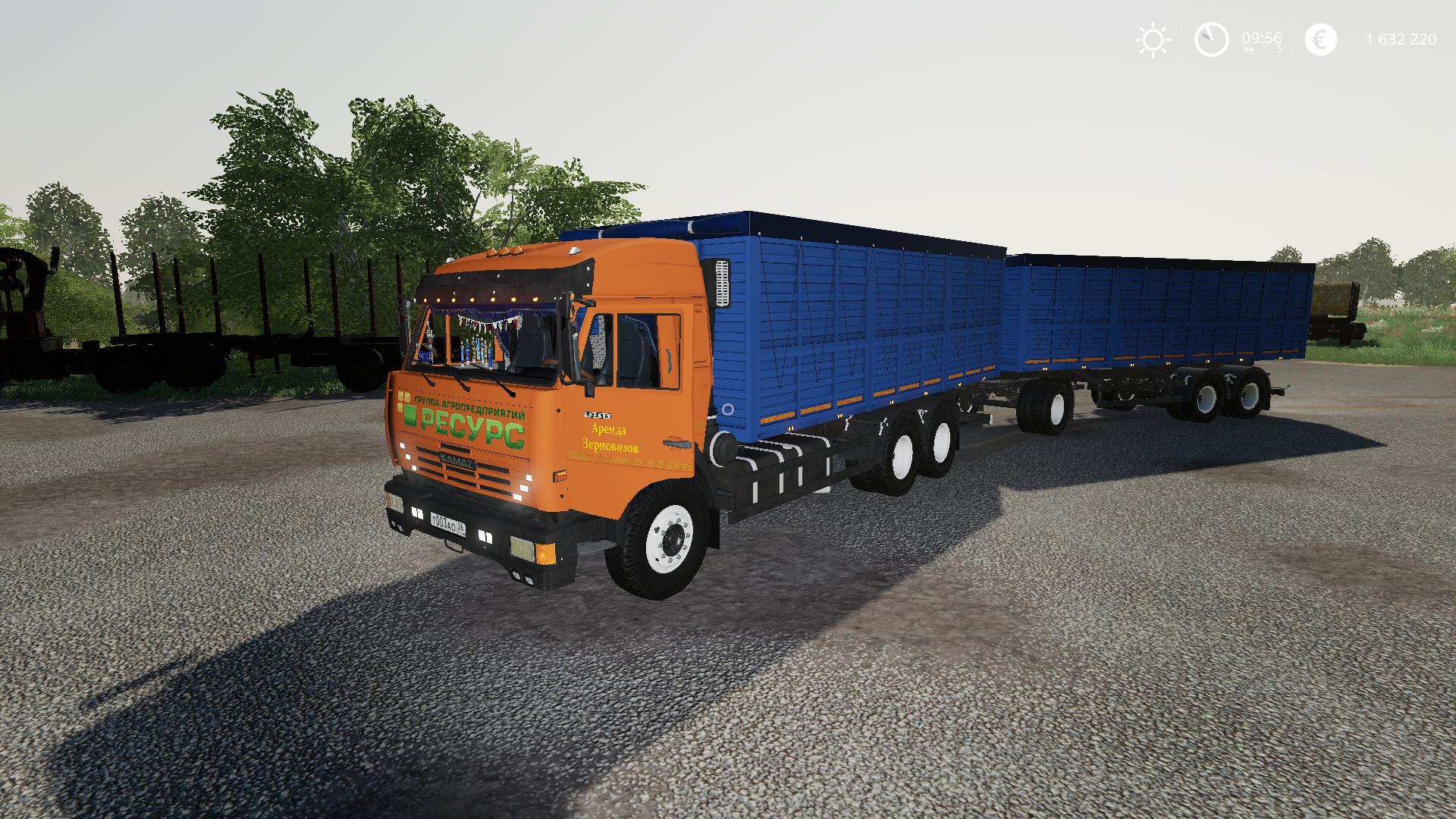 FS19 - Kamaz Grain Truck and Trailer V1.0