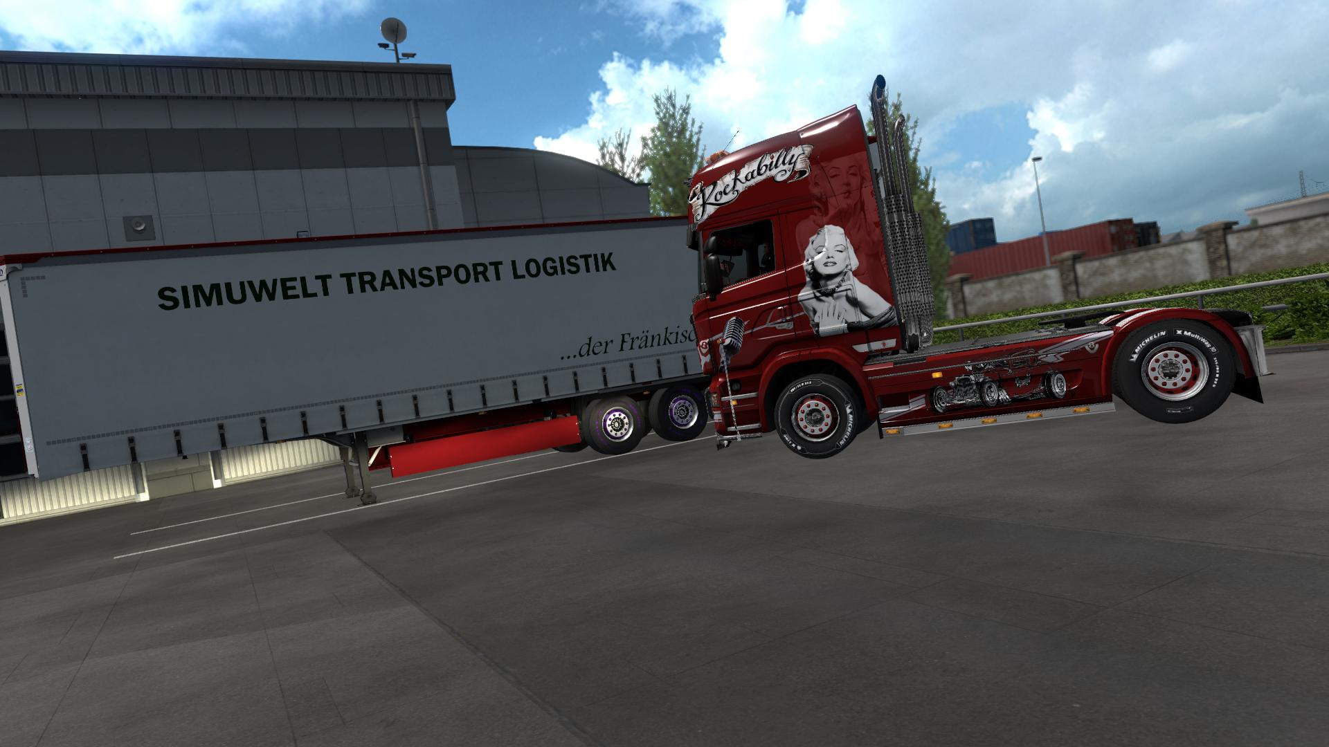 ETS2 - Scania R RockyBilly Skin V1.0 (1.36.x)