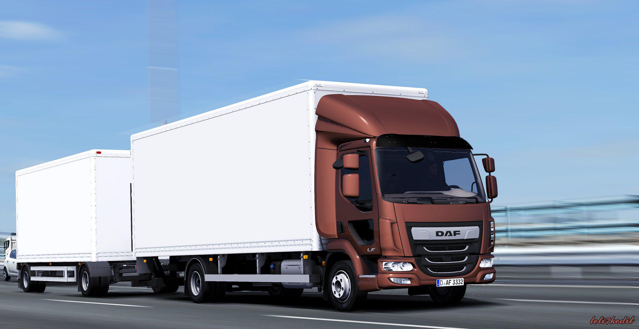 ETS2 - Daf LF + Interior V2.0 (1.37.x)