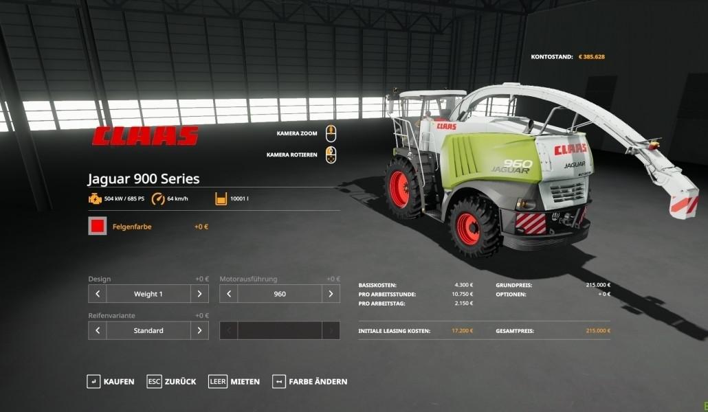 FS19 - Claas Jaguar 900 CZ V1.0