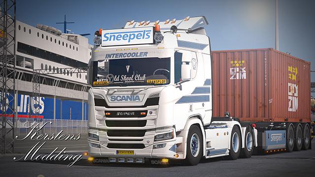 Ets Scania R Sneepels Transport Skin V X Euro Truck