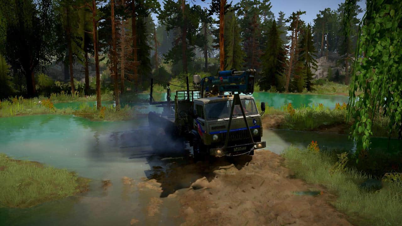 Spintires:Mudrunner - Black Ice Tea Map V1