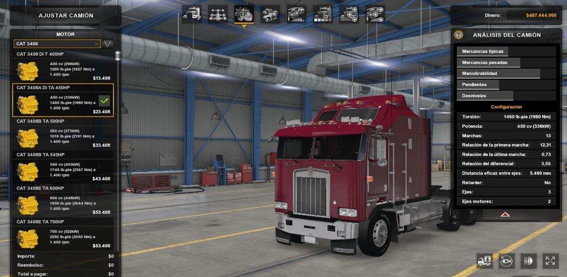 ATS - Cat 3408 Engines Pack V1.2.1 (1.40.x)