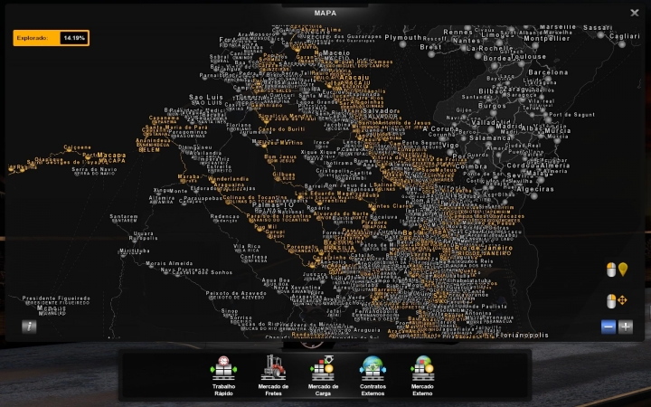 ETS2 - EAA Map 6.1.1 for Profile Mod (1.40.x) | Euro Truck Simulator 2 ...