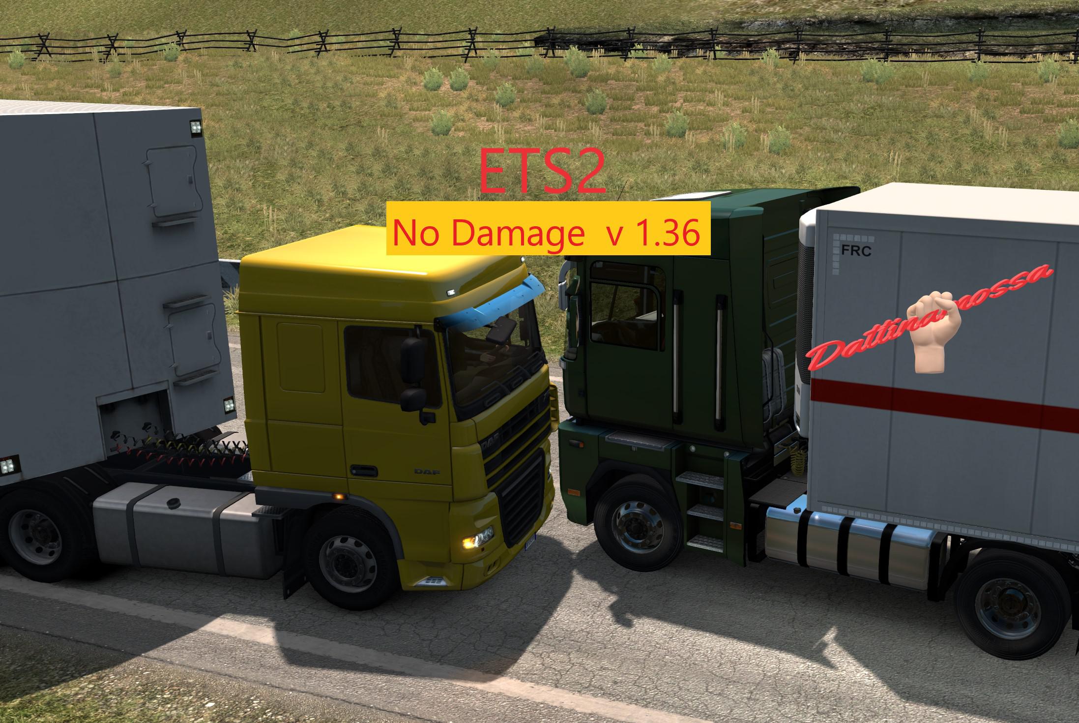 ETS2 - No Damage Mod V1.0 (1.36.x)
