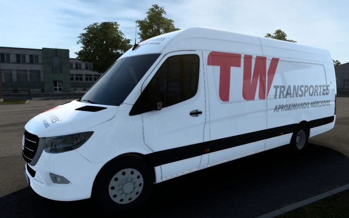 ETS2 - Mercedes-Benz Sprinter 2021 TW Transportes Skin (1.41.x)
