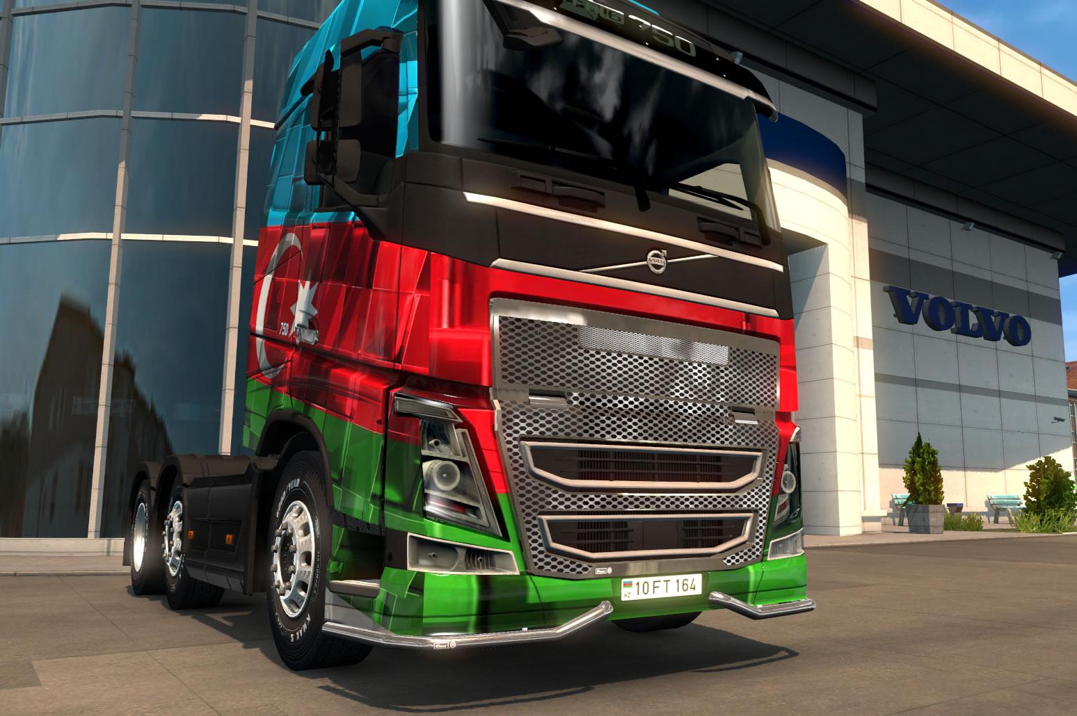 ETS2 - Volvo FH16 Azerbaijan Skin V1.0 (1.37.x)