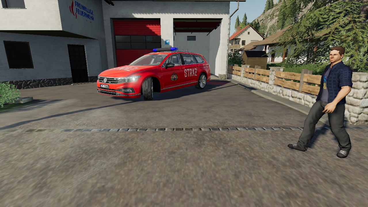 FS19 - Volkswagen Passat Policja Straz Pozarna i Sok V2.0