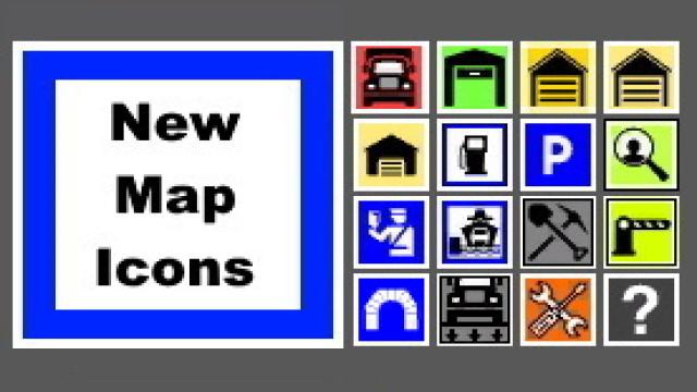 ETS2 - New Map Icons + Promods V1.0 (1.37.x)