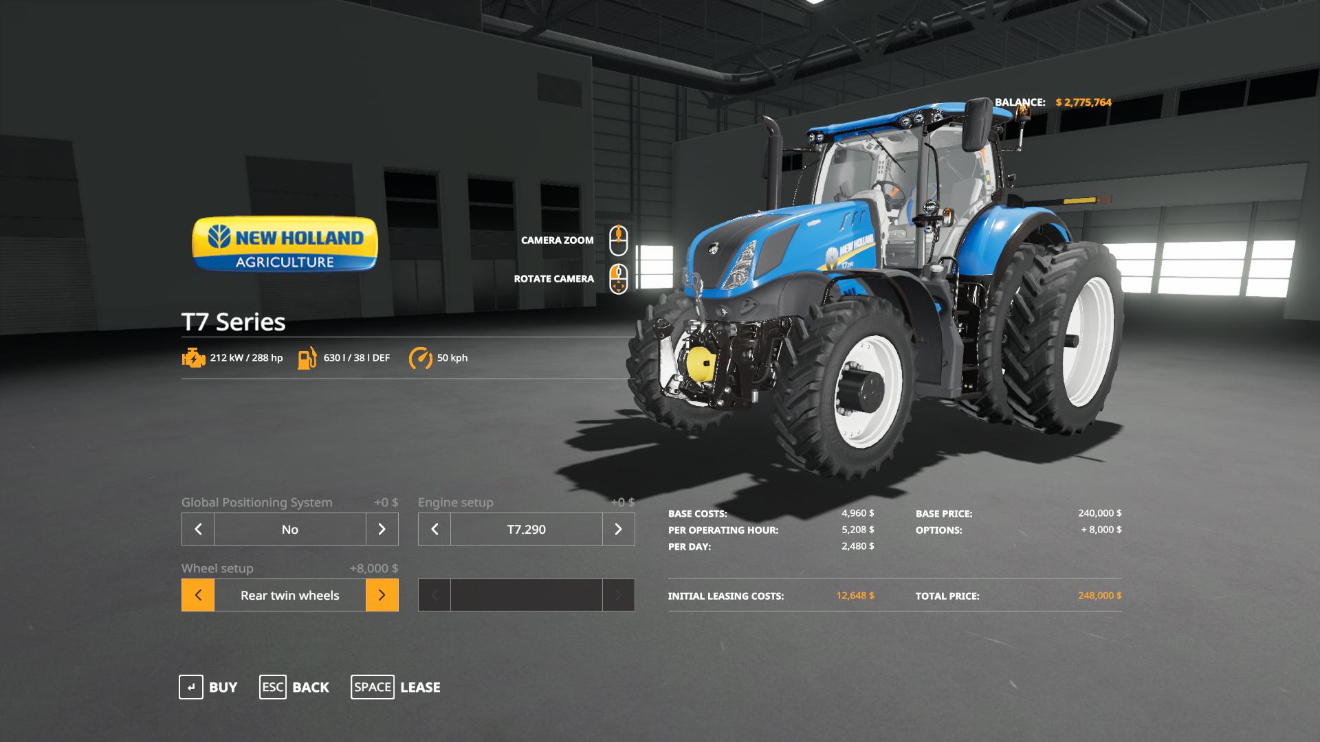 FS19 - New Holland T7 Tractor V1.0