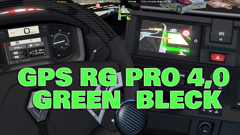 ETS2 - GPS RG Prp Green Black V4 (1.37.x)