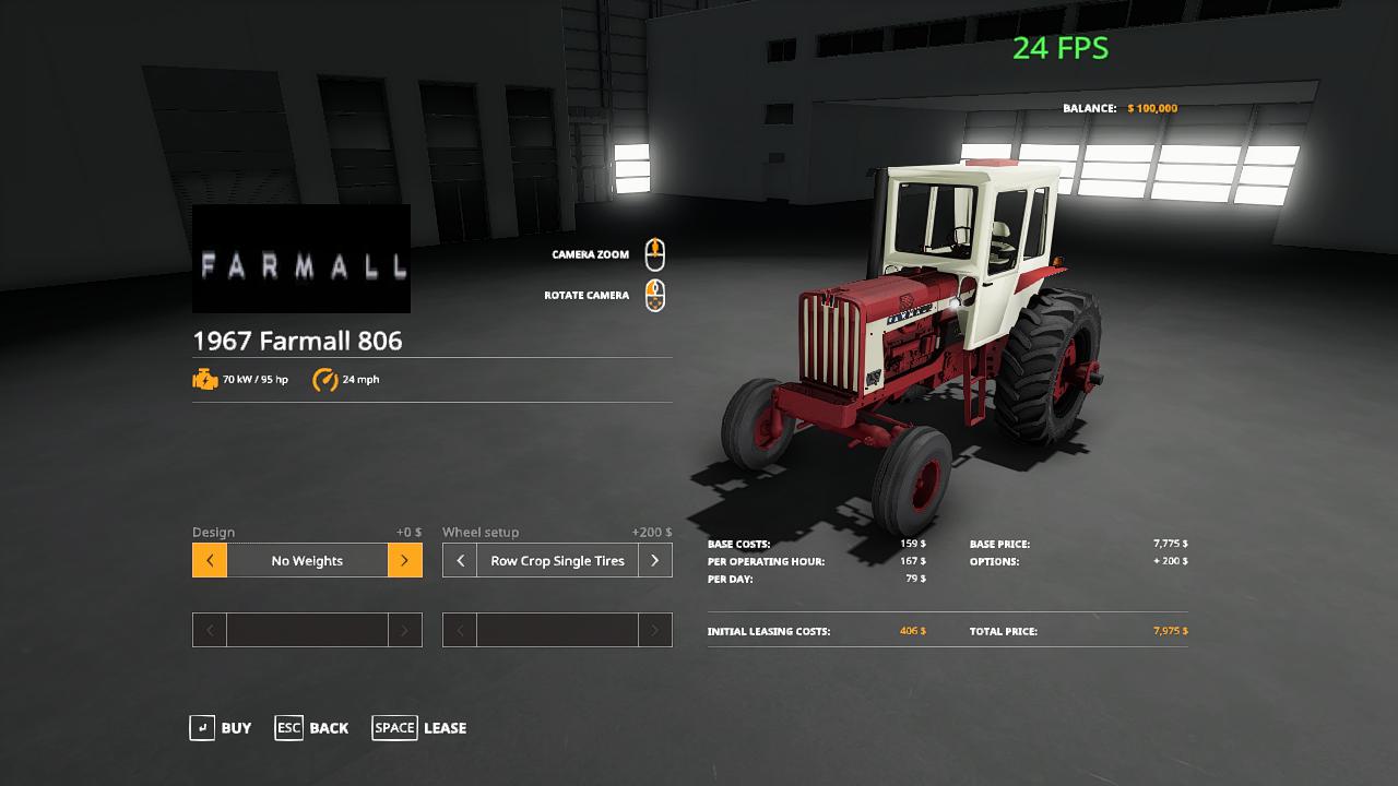 FS19 - Farmall 806 v1.0