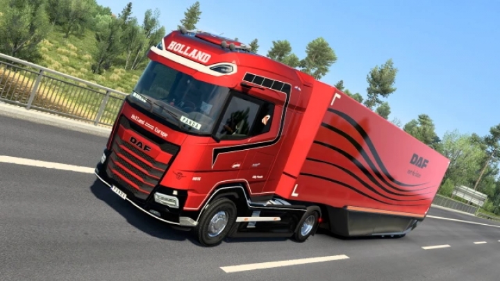 ETS2 - Daf Skin for MB AeroDynamic Trailer V1.0 (1.40.x)